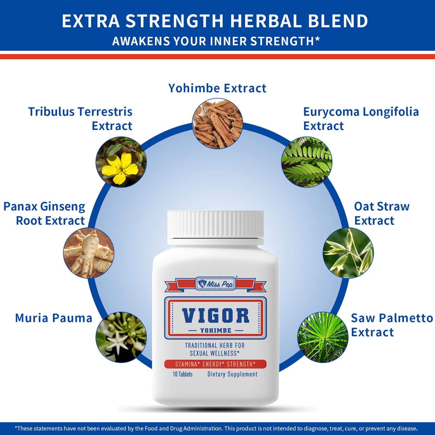 Testosterone Booster Yohimbe Extract Supplement for Men