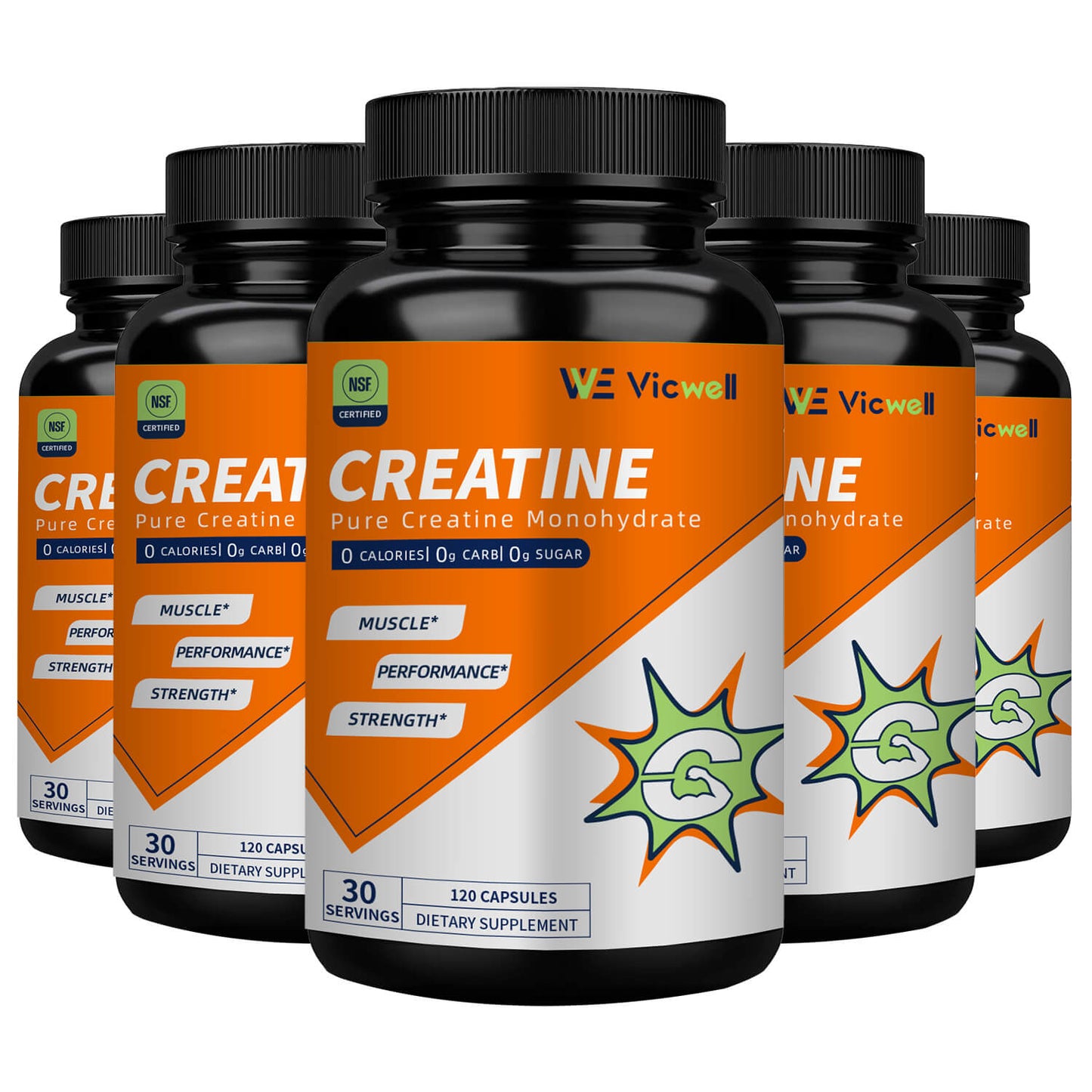 Vicwell 2800mg Creatine Monohydrate Capsules